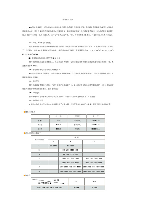 滚珠丝杆简介