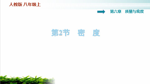 密 度—人教版八年级物理上册习题训练课件(共41张PPT)