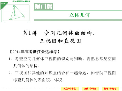 《创新设计·高考一轮总复习》数学 立体几何 第1讲