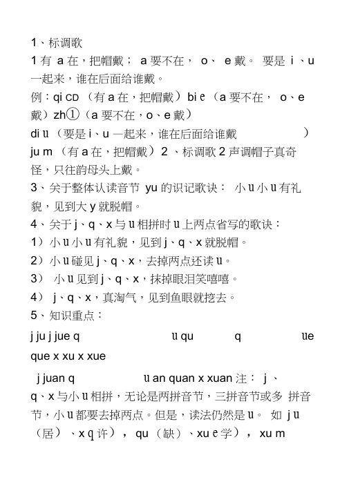 汉语拼音标调法