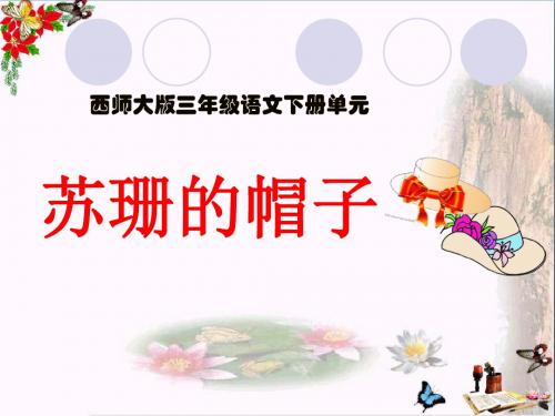 24 苏珊的帽子》PPT课件(上课用)