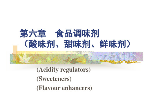 第六章食品调味剂模板