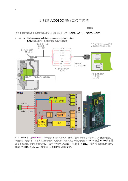 贝加莱ACOPOS编码器接口选型