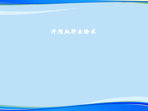 开颅血肿清除术(完整版)ppt资料