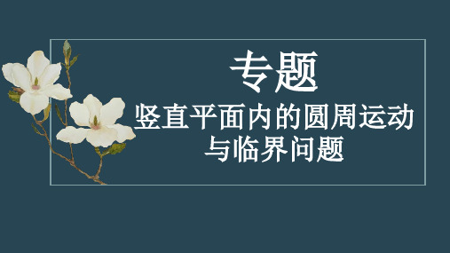 5.7生活中的圆周运动(轻绳轻杆模型)