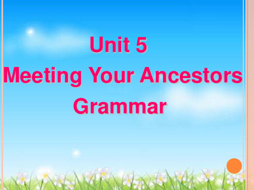 人教课标版高中英语选修8Unit5Grammar (共41张PPT)