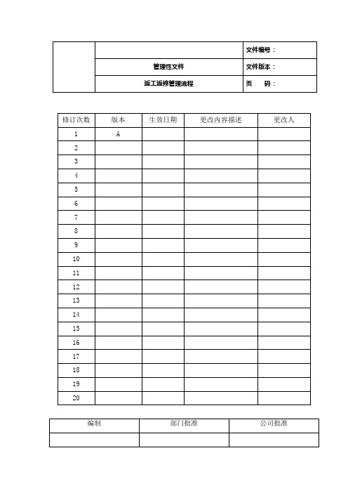 返工返修管理流程(企业版本)
