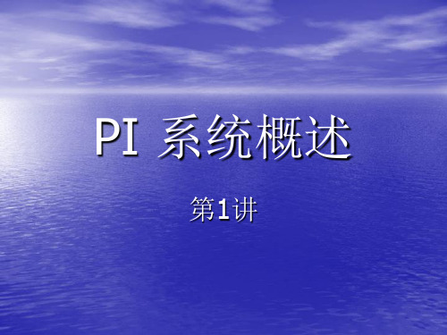 PI 系统概述 ppt课件