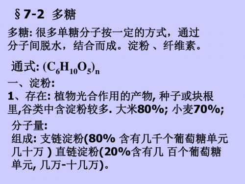 淀粉纤维素PPT课件 人教版