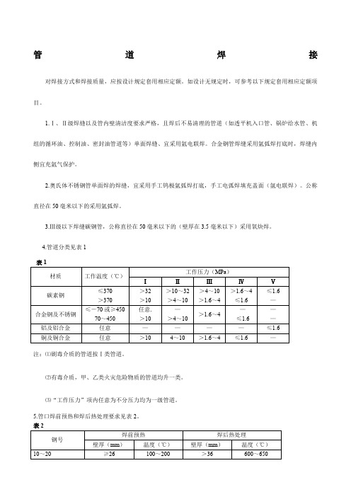 管道焊接检验标准