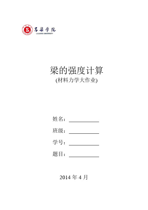 材料力学大作业