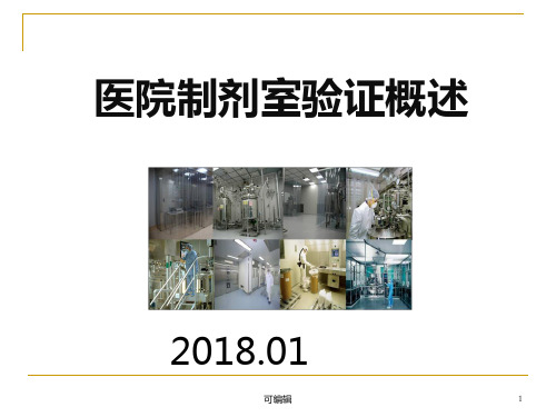 医院制剂室验证概述PPT课件