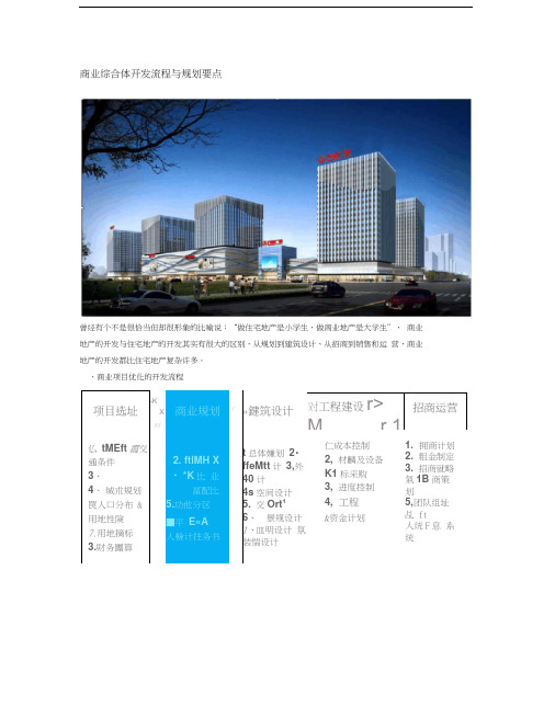 商业综合体开发流程与规划要点教程文件