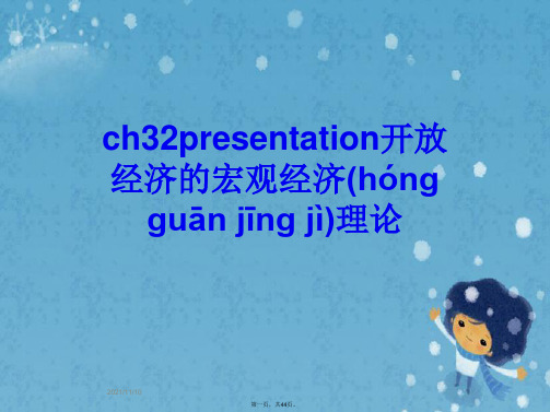 ch32presentation开放经济的宏观经济理论