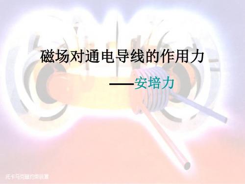 磁场对导线的作用力--安培力.ppt