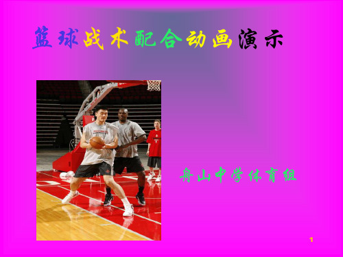 篮球战术配合动画演示ppt课件