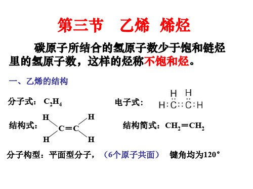 高二化学乙烯和烯烃1(2019年10月)