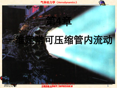 第4章一维定常可压缩管内流动分析