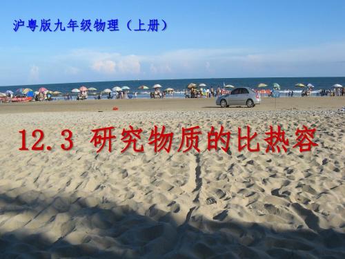 沪科粤教版初中物理九年级上册《第十二章 内能与热机 12.3 研究物质的比热容》优质课PPT课件_0