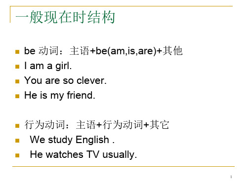 英语一般现在时结构ppt课件