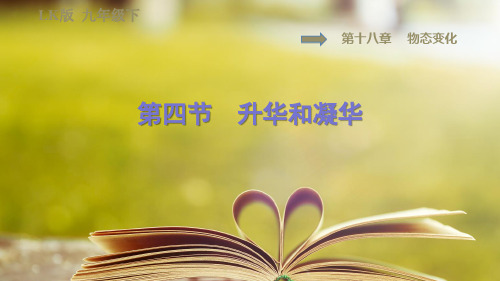 鲁科版(五四学制)物理九年级下册第十八章《物态变化》18.4升华和凝华