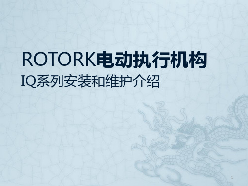 罗托克电动阀现场操作与组态ppt课件