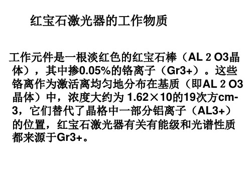 固体激光器--红宝石激光器