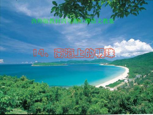 四年级语文上册第四单元南海上的明珠课件3西师大版1