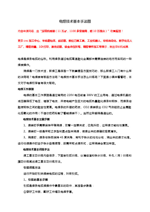 电焊技术基本手法图【干货】