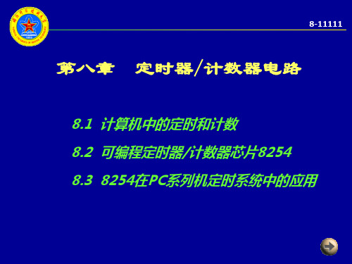 微机原理第八章定时器计数器电路精品PPT课件