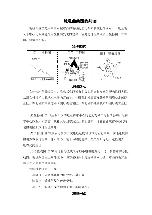 地租曲线图的判读