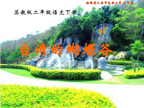 苏教版二年级语文下册《台湾的蝴蝶谷》精品PPT课件
