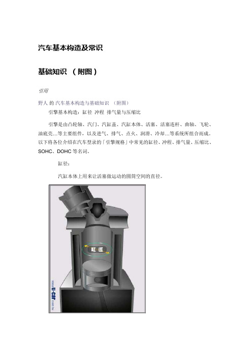 汽车基本构造及常识