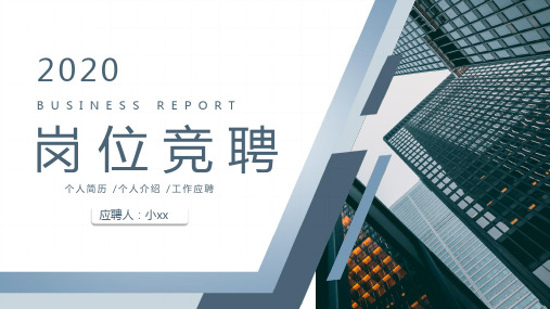 个人介绍工作应聘动态PPT模板