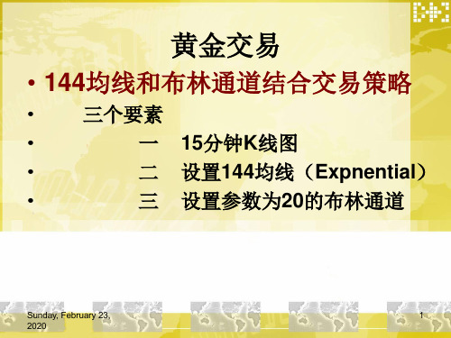 144均线和布林通道结合交易策略