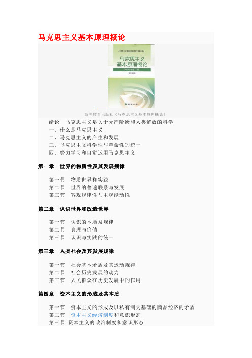 考研政治目录