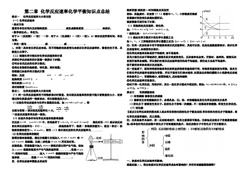 选修四化学反应速率化学平衡知识点总结