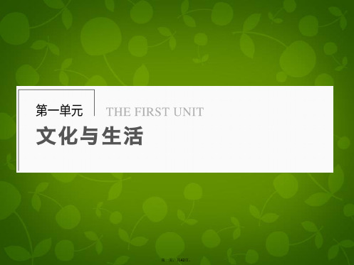 高中政治 第一单元 文化与生活 第1课 文化与社会学案课件1 新人教版修3