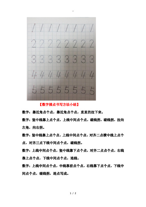 数字0书写方法{zx}