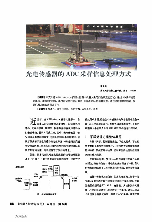 光电传感器的ADC采样信息处理方式