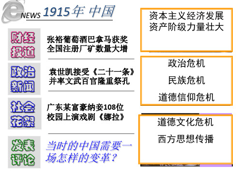 部编人教版八年级上历史课件第12课  新文化运动(共38张PPT)