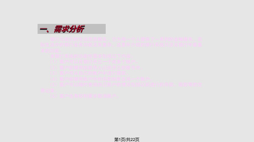 UML案例银行系统PPT课件