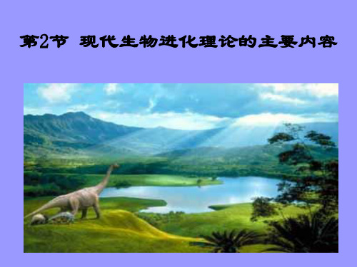 人教版教学课件现代生物进化理论