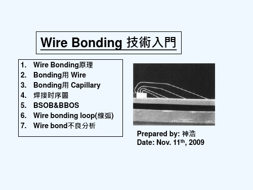 Wire-Bonding工艺以及基本知识 PPT