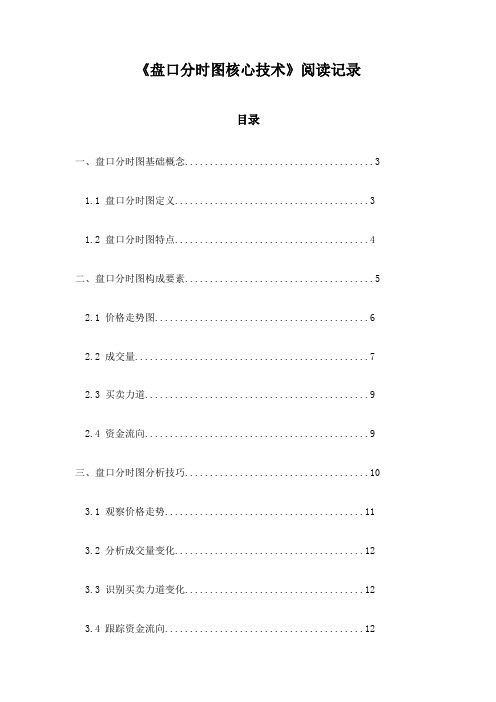 《盘口分时图核心技术》笔记