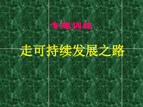 走可持续发展道路精品PPT教学课件