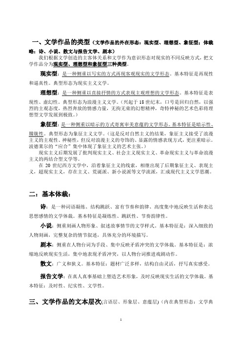 童庆炳文学理论复习要点[1]