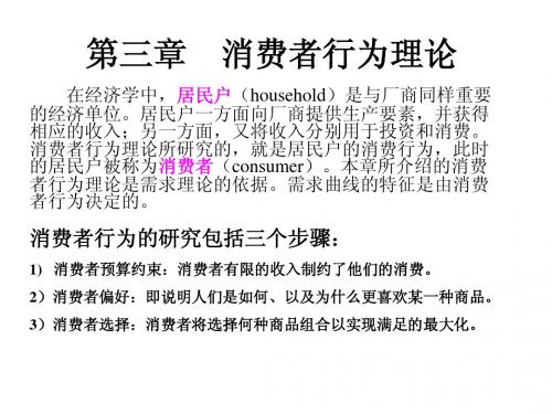 微观经济学课件第3章