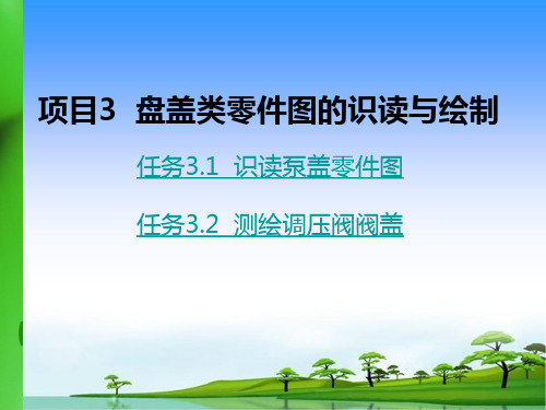 机械制图与测绘项目盘盖类零件图的识读与绘制