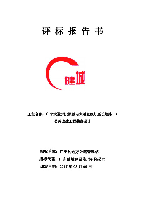 评标报告书